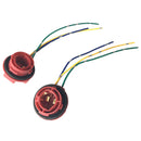 For LED Brake Stop Light 2 Pack 1157 BAY15D Bulb Socket Pre-Wired Lamp Holder