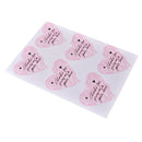 Pink Heart-shaped For Thank You Packaging  Stickers Stickers for Wedding JR