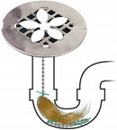 10pcs Hair Catcher Bathtub Chain Cleaner Clog Remover Strainer Sink Shower Drain