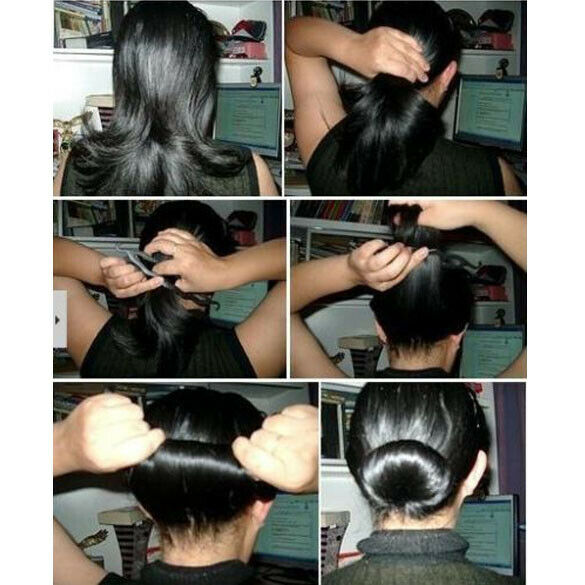 6pcs/set DIY Twist Styling Sponge Disk Comb Hairpin Hoop Dish Hair Tool