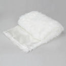 Elegant Long Hair Faux Fur Wedding Shawl Stoles Wraps Cape for Women Beige A