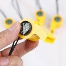 1Pc/Set 2 In 1 Camping Whistle Compass Climbing Outdoor Campass Multifunction M&