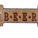 Tin Metal Sign Plaque Bar Pub Retro Wall Art Poster Ice Cold BEER Sold Here