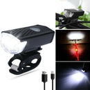 LED USB Rechargeable Bicycle Light Headlamp Bike Headlight Front Lamp Waterproof