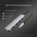 6 in 1 Thunderbolt 3 Usb-C to Hdmi 4K Adapter Sd Tf Card Reader Usb3.0 Hub