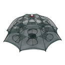 Portable Foldable 8 Sides 16 Holes Automatic Fishing Net Landing Net Trap C