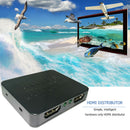 1 in 2 out HDMI Splitter TV Monitor 4K Audio Video Display Adapter Stripper