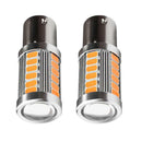 1 Pair 1156 BA15S 6500K Yellow 33SMD 5630 LED Car Signal Blinker Lights DRL