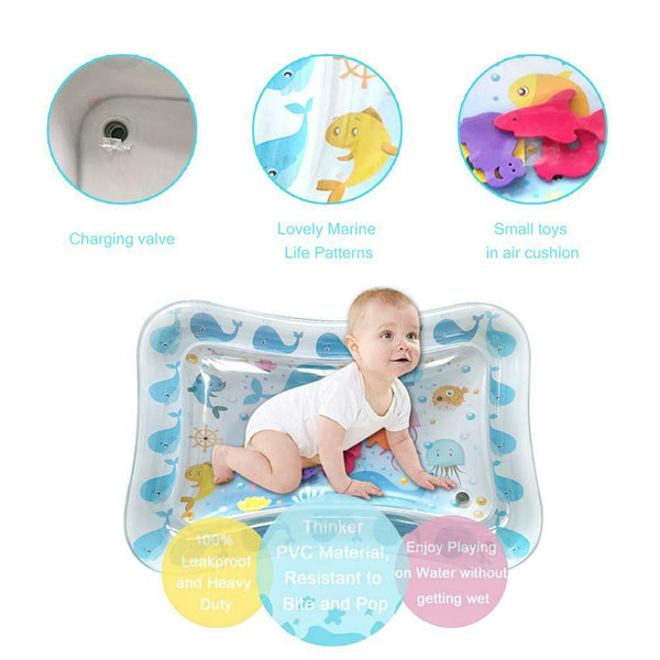 70CM Baby Kid Water Play Mat Inflatable Thicken PVC Infants Gym Playmat