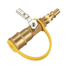 Propane Natural Gas 1/4 inch Quick Connect Kit - Shutoff Valve & Full Flow