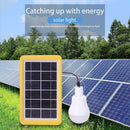 Solar Panel Powered LED Bulb Lamp Portable Tent Fishing For Outdoor Light H T7C6