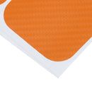4Pcs Orange car door sill scuff  pedal protect carbon fiber stick OZ