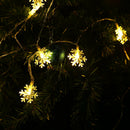 Battery Box LED String Light Waterproof Snowflake Fairy Decor Lamp (2m)