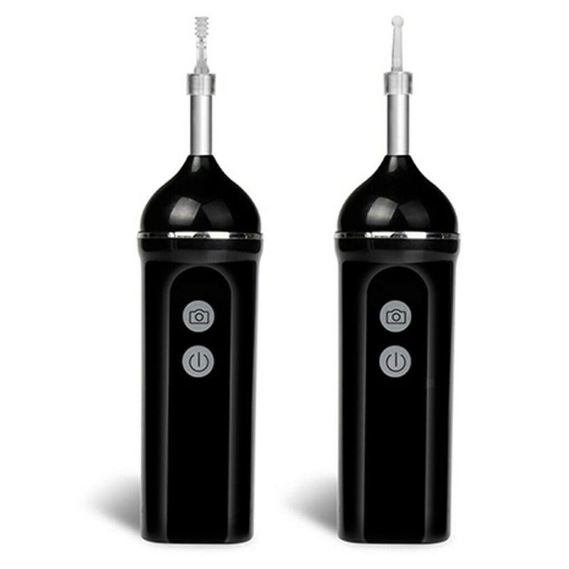 WiFi Wireless Visual Earpick HD Earwax Clean Tool Cleaning Scoop 5.3mm Black