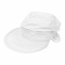 Summer Fashion Bowknot Big Visor Cap Beach Sun Hat White