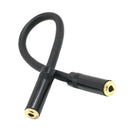 3.5mm Female To 3.5mm 1/8'' Stereo Female Extension Audio Adapter Cable 20cm