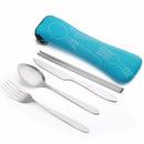 4 Pieces/Sets Of Stainless Steel Fork, Spoon, Chopsticks, Travel Outdoor Ca Q7E7