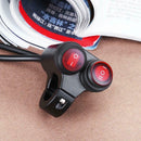 Dual On/Off Buttons 7/8in Handlebar Motorcycle Headlight Aluminum Switch