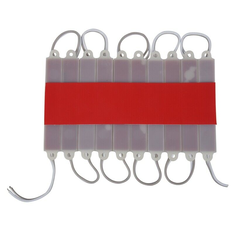 1*10pcs 5050 SMD 3 LED Module LED Strip String Light Waterproof DC 12V warm