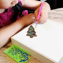 5pcs DIY Full Drill Special Shaped Diamond Painting Christmas Women Keyring