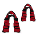 2PCS M & L Size Sprain Protection Straps Support Red Harness Knee Protector for