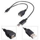 USB Adapter Micro USB Male to USB 2.0 A Male and Female Connector Converter