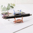 New Red Creative Cute Crab Pen Holder Weightlifting Crabs Pen Holder Bracke Q5Y6