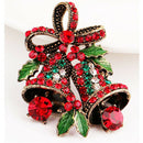 1X Fashion Elegant Diamond Christmas Bell Bow Butterfly Knot Wedding Bridal L9C8