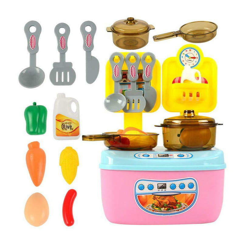 Plastic Kitchen Role Play Set Simulation Food Vegetables Kids Children Toys