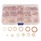 M5-M14 Copper Oil Seal Washer Gasket Flat Assorted w/ Box Set Hardware Parts
