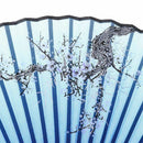 Plum Blossom Pattern Pocket Fan Summer Accessory Wedding Gift Blue Y1T5