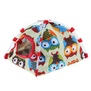 2Size Bird Nest House Bed, Parrot Hamster Habitat Cave Hanging Tent