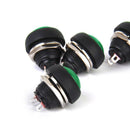 5Pcs Green Momentary Push Button Horn Switch OFF (ON) for Dashboard Boat Car