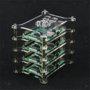 4-layers Acrylic Cluster Case Fit For  4B / 3B+ / 3B / 2B / B+