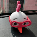 1Pc Cute glasses chickens car antenna pen topper aerial eva ball decor toME