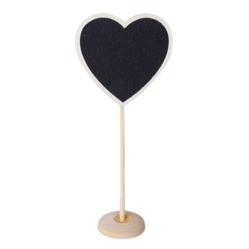 1 piece Wood Heart-shaped Small blackboard H1O6