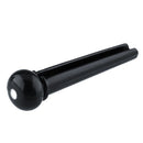 Set 6x Black PVC Bridge Pins  with Shells Dots for Acoustic Guitars Quality SPTO