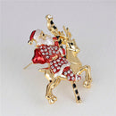 Lovely Santa Claus Deer Rhinestone Christmas Gifts Brooch Pin Collar Corsages 3C