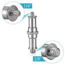 1/4" to 3/8" Female to Male Screw Adapter Stud Spigot For Light Lamp Stand 3C