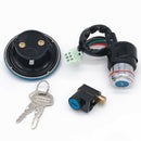 Motorbike Ignition Switch Fuel Gas Cap Cover Steering Lock Key Set for Suzuki GN
