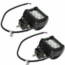2pcs 18W LED Light Work Bar Spot Lamp Driving For Offroad SUV Car Boat Truck EXJ