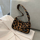 Animal Pattern Women Underarm Shoulder Bag Women Travel Handbags (Leopard) A