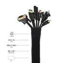 4 Pack Cable Management SleeveNeoprene Wire Hider Ã¯Â¼Å’Cord Management Protector