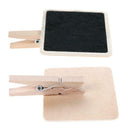 20pcs Mini Blackboard Wooden Clip Long Photos Peg Memo Clips Ornaments