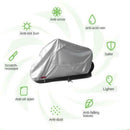 Motorcycle Cover Outdoor All-weather Mototbike Protector with Cover Lock 2XL