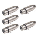 3Pin XLR Female to 3.5mm Jack TRS 1/8 inch Female Socket Audio Adapter for Mic