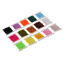 15 Cards 5m/card Fly Fishing Tinsel Chenille Crystal Flash Line Nymph Streamers