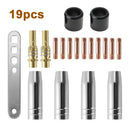19pcs 15AK Connecting Rod Welding Nozzles Professional Machine Torch Consumables