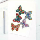 5pcs DIY Full Drill Special Shaped Diamond Painting Butterfly Keychain Pendants
