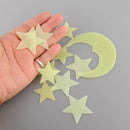 44Glow In The Dark Stars and 2 Moon Plastic Stickers Ceilings & Walls Bedroom 3C